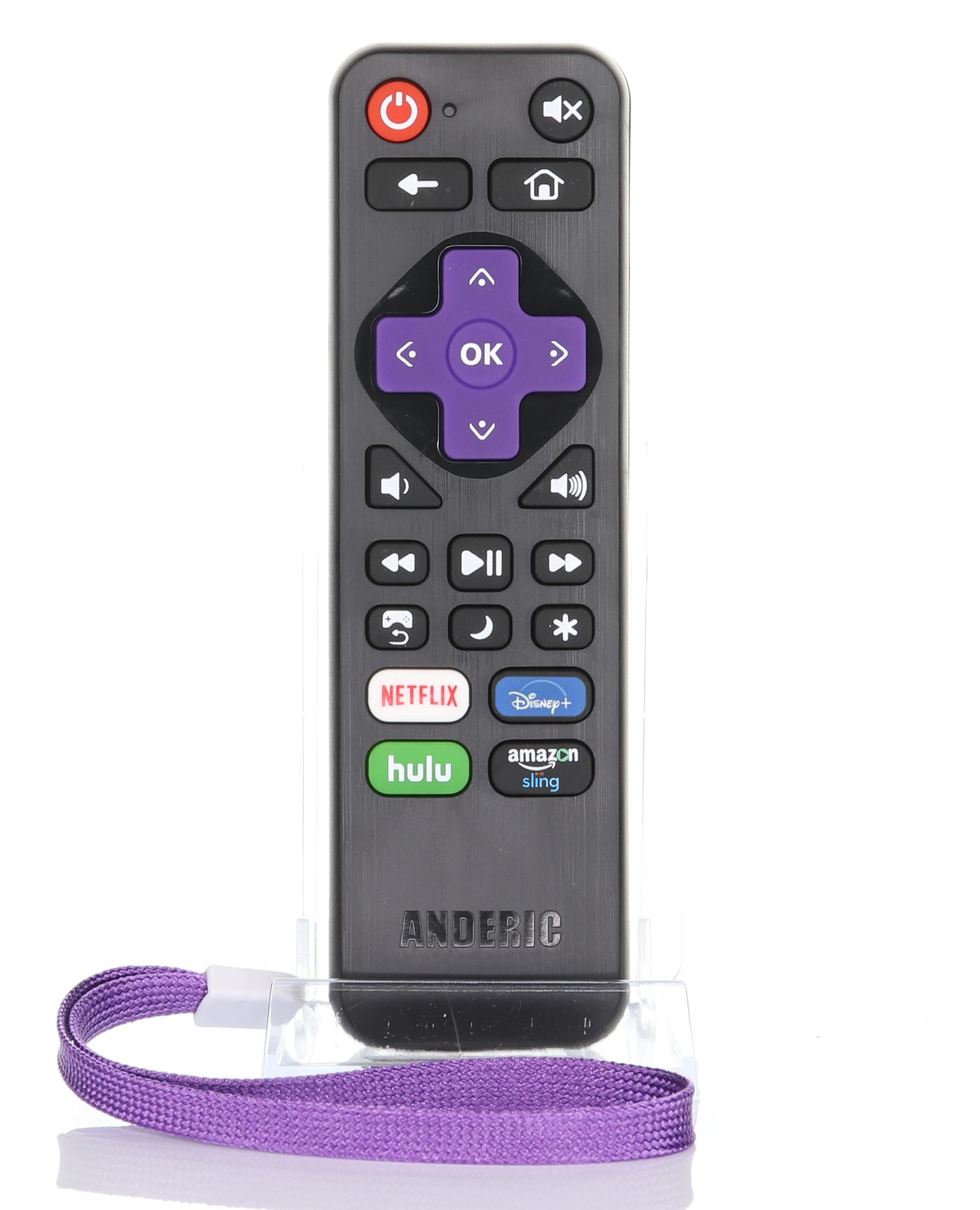 Anderic RRST01.3 for Roku Learning Universal with Netflix/Disney/Hulu/Amazon 1-Device Universal Remote Control