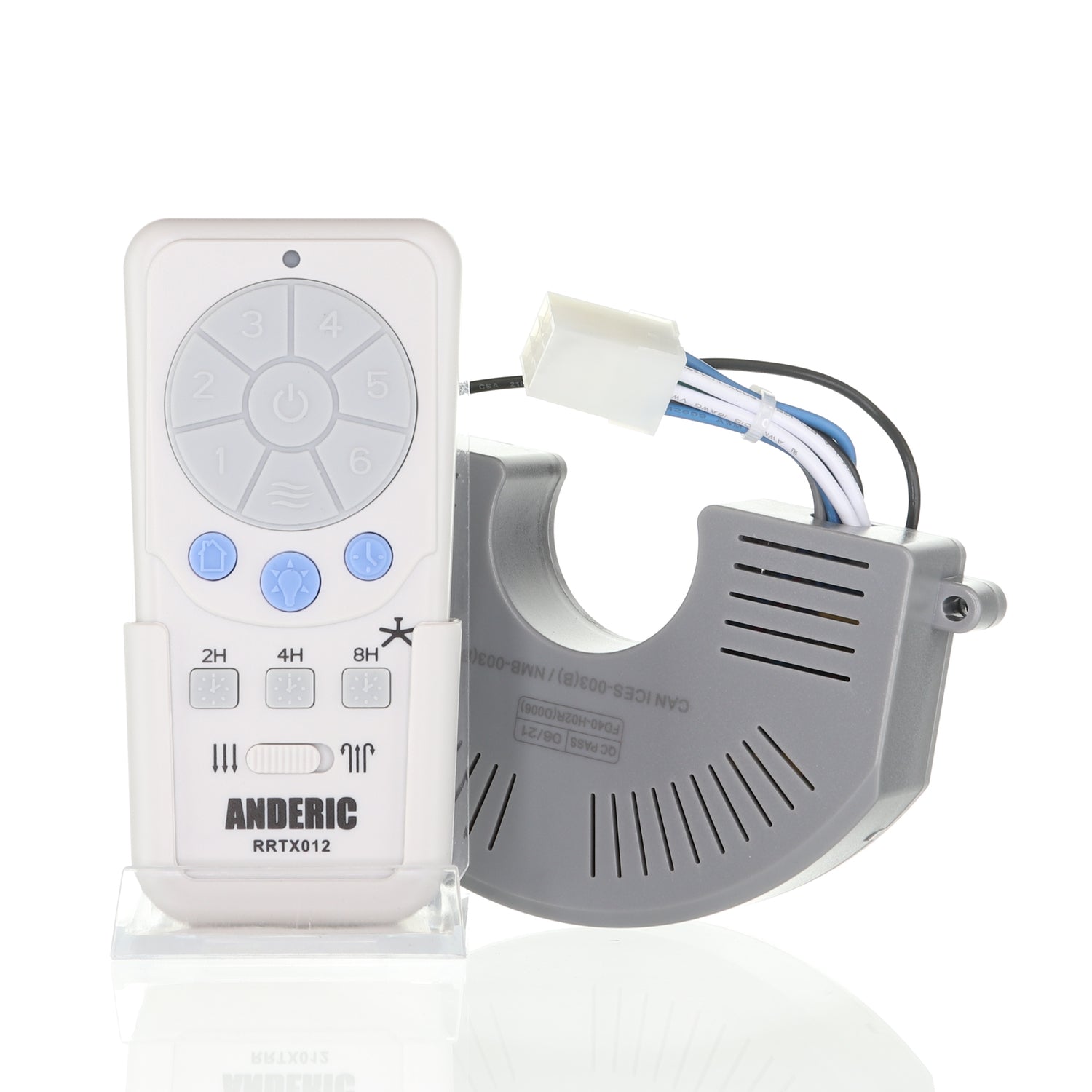 Anderic RRTX012/FD40-H02R For Harbor Breeze Ceiling Fan Remote Control Kit