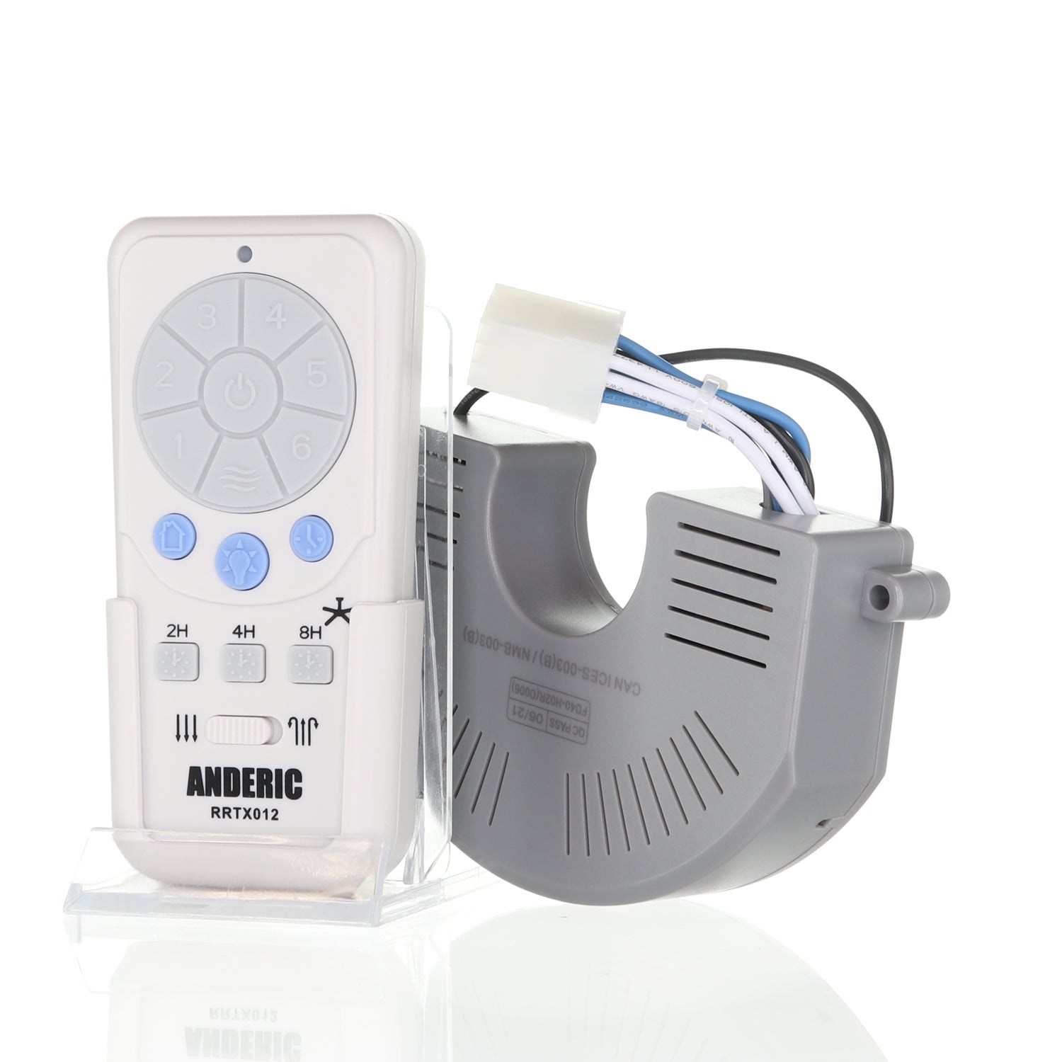 Anderic RRTX012/FD40-H02R For Harbor Breeze Ceiling Fan Remote Control Kit