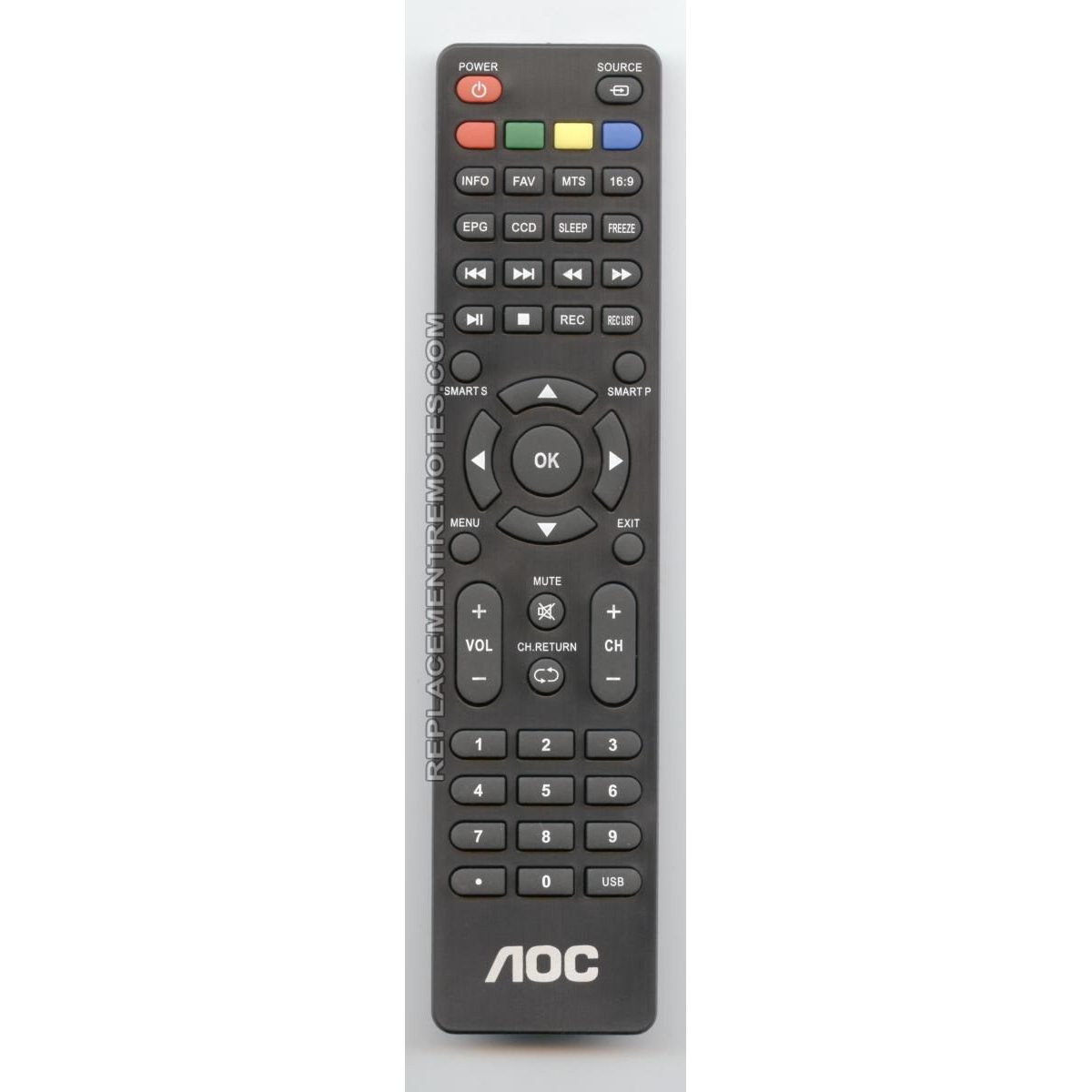 AOC 2419200215P TV/DVD Remote Control