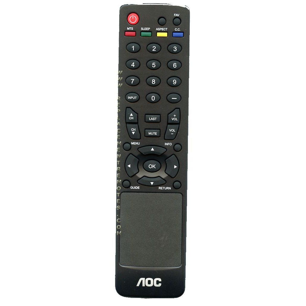 AOC 640000070260R TV Remote Control