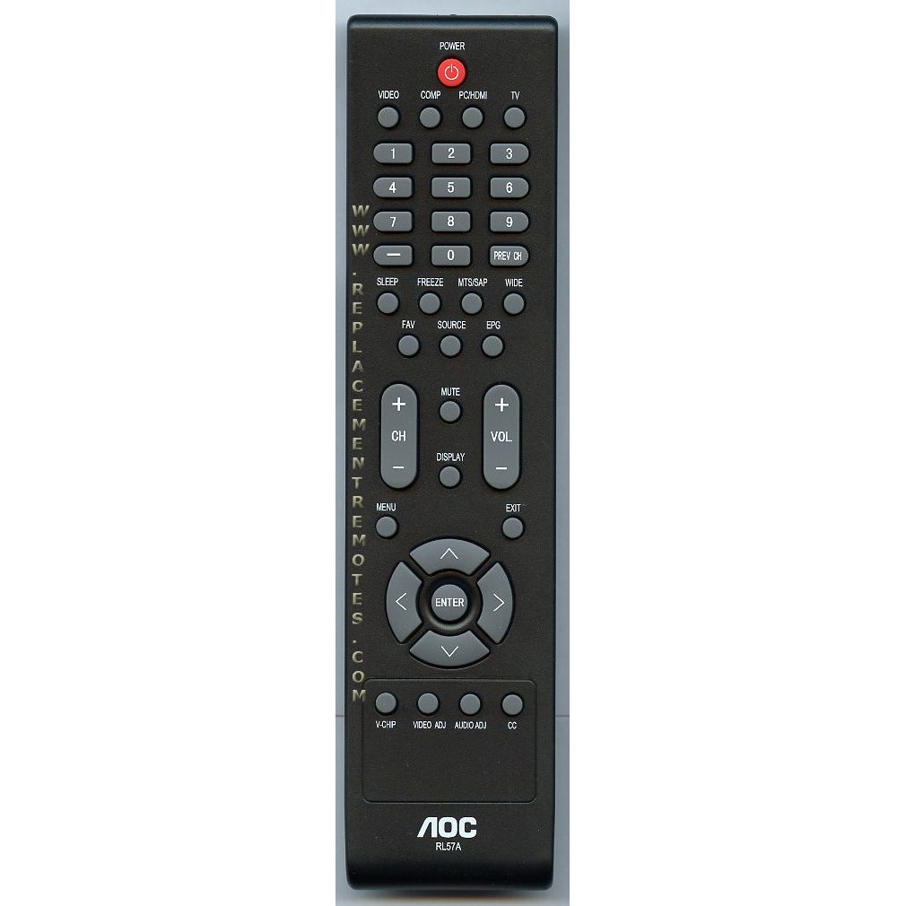 AOC RL57A TV Remote Control