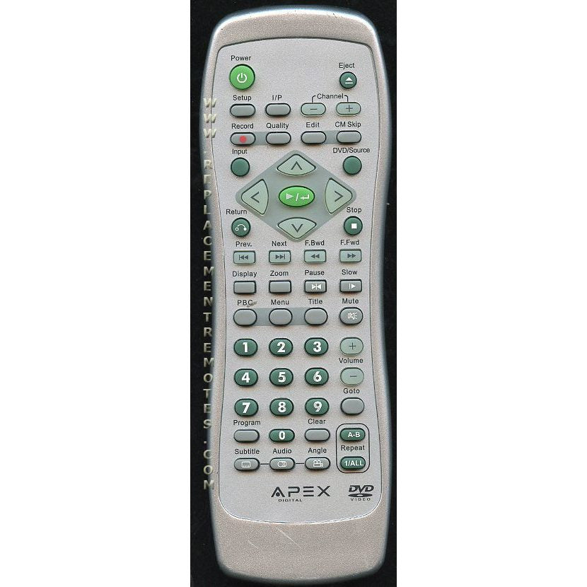 Apex APE001 DVD Remote Control