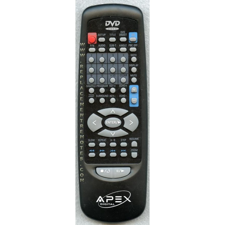 Apex APEX01 DVD Remote Control