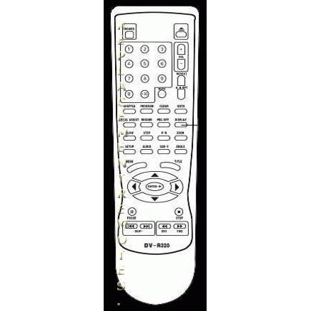 Apex DVR320 DVD Remote Control