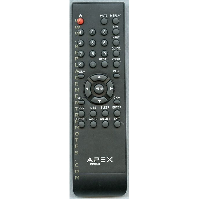 Apex LD1919RM TV Remote Control