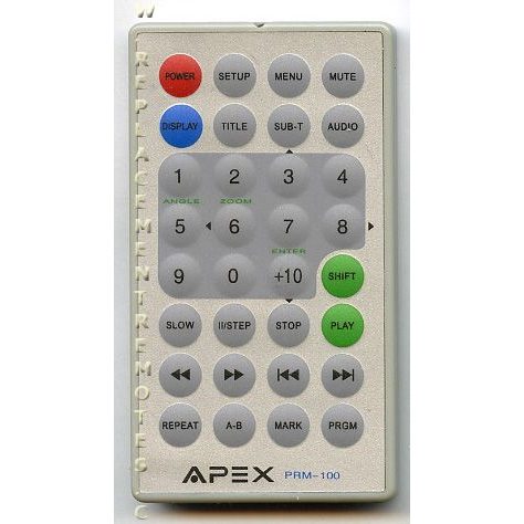 Apex PRM100 DVD Remote Control