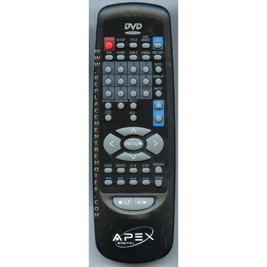 Apex RCNN39 DVD Remote Control