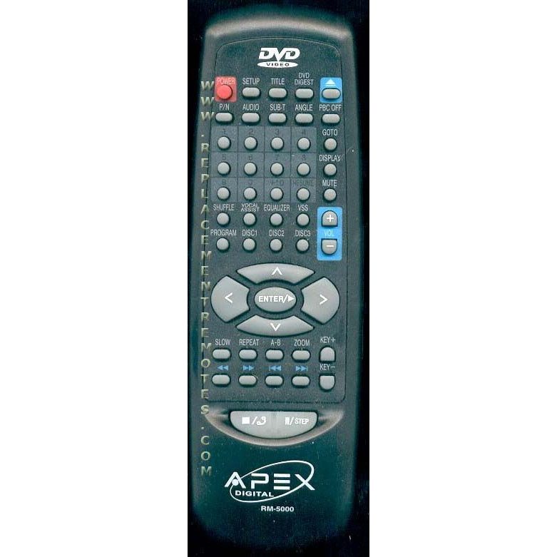 Apex RM5000 DVD Remote Control