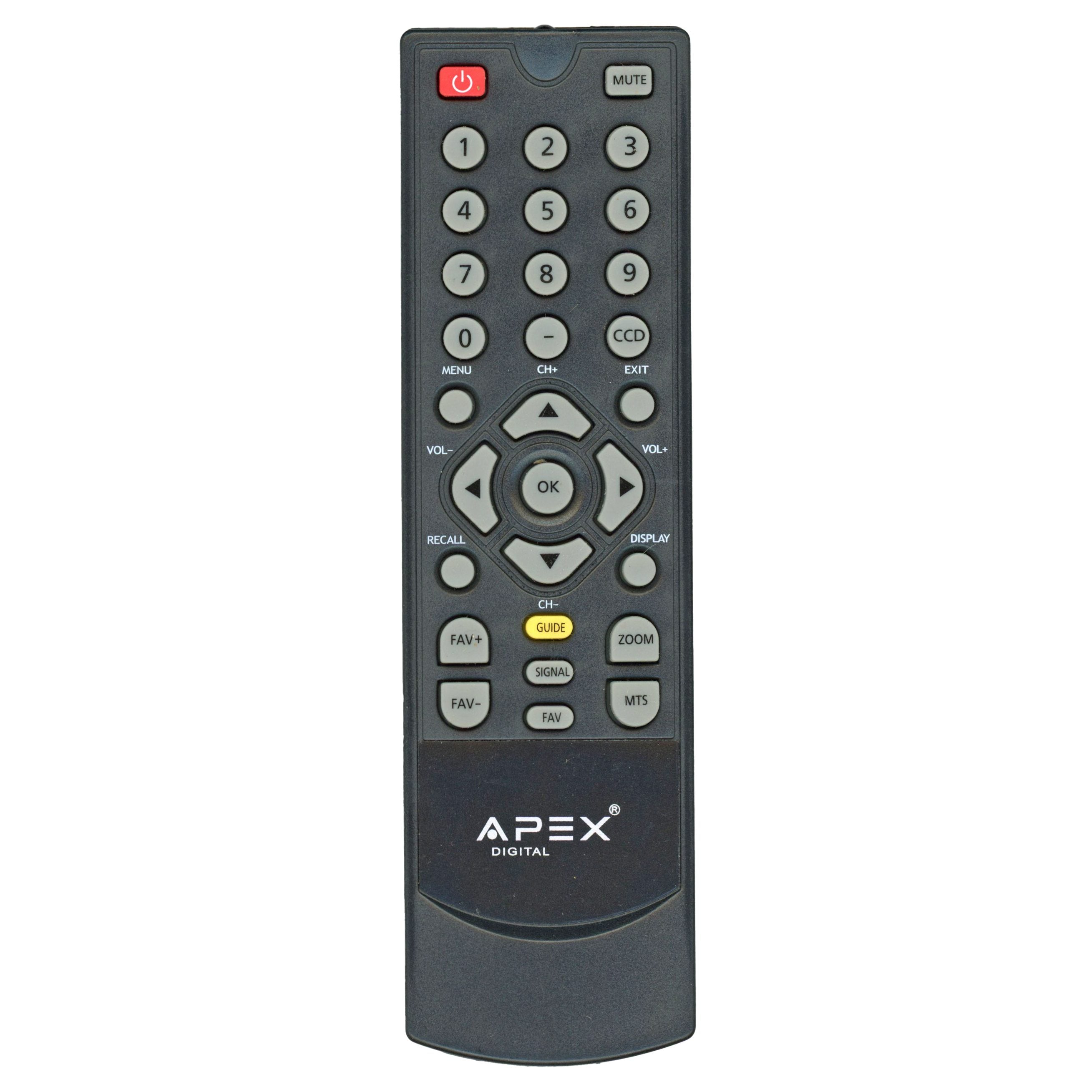 Apex STBDT250 Digital TV Tuner Converter Remote Control