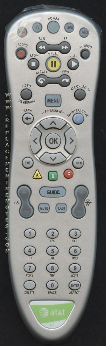 AT&T 1020429 Cable Remote Control