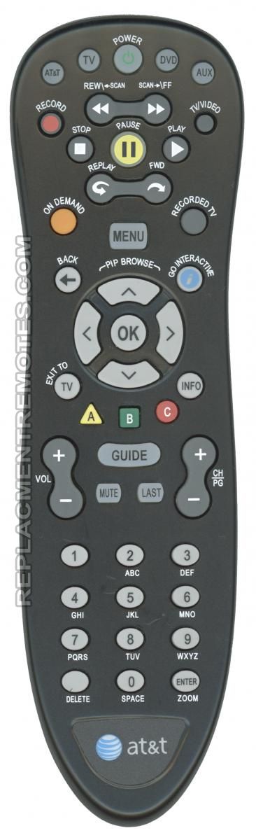 AT&T S10-S4 UVERSE Satellite Remote Control