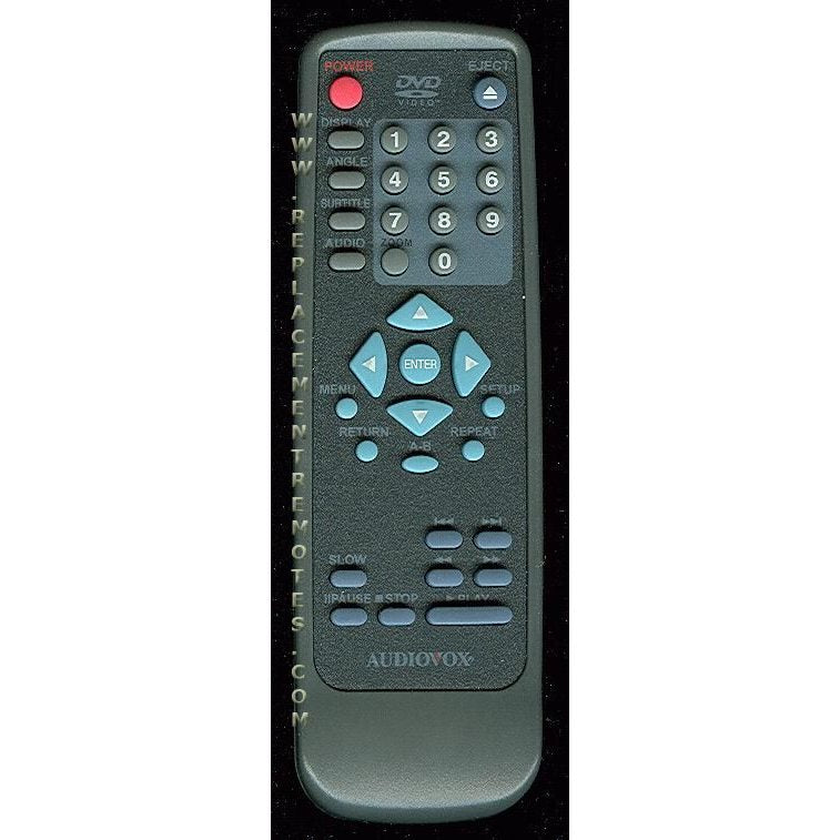 Audiovox 1286291B DVD Remote Control