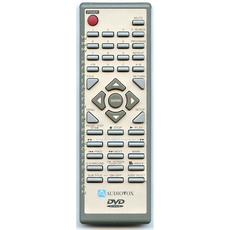 Audiovox AVX002 DVD Remote Control