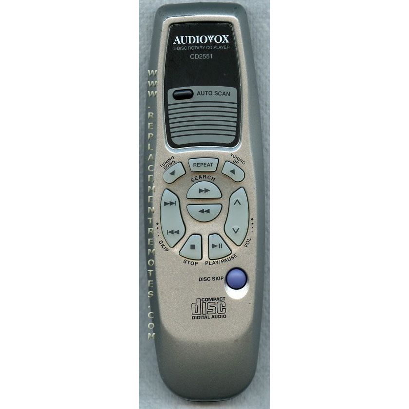 Audiovox CD2551 Audio Remote Control