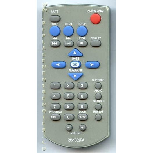 Audiovox RC1002FV DVD Remote Control