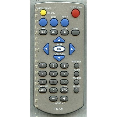 Télécommande DVD Audiovox RC709