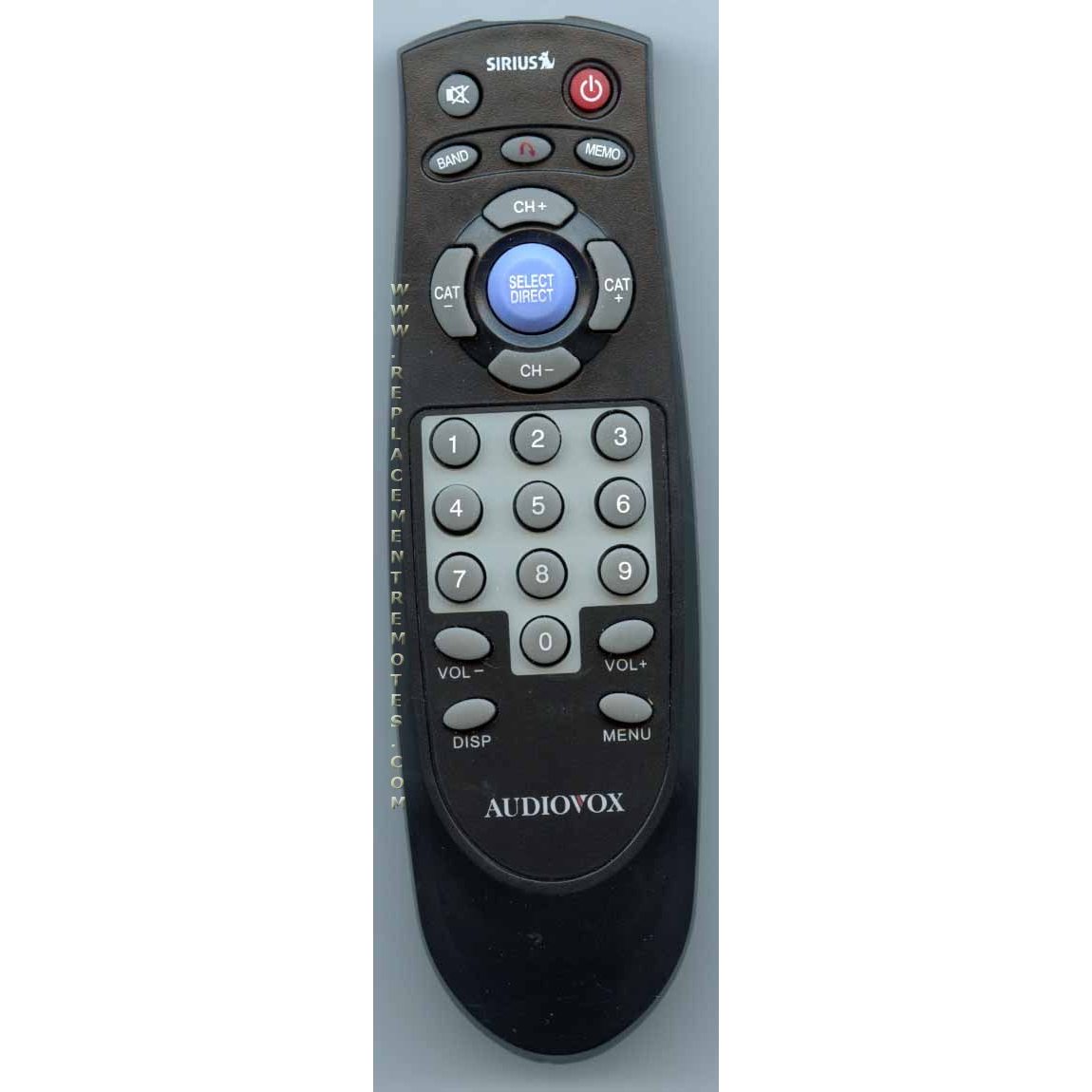 Audiovox RCNN185 Audio Remote Control