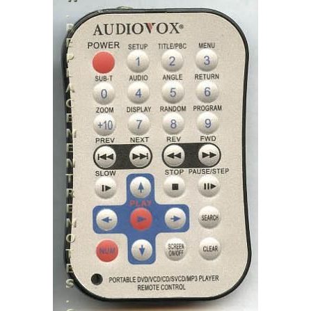 Audiovox RCNN221 DVD Remote Control