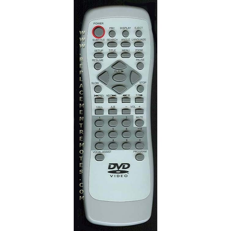 Audiovox RCNN232 DVD Remote Control