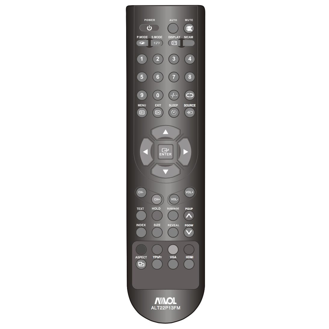 Avol ALT22P13FMRM TV Remote Control