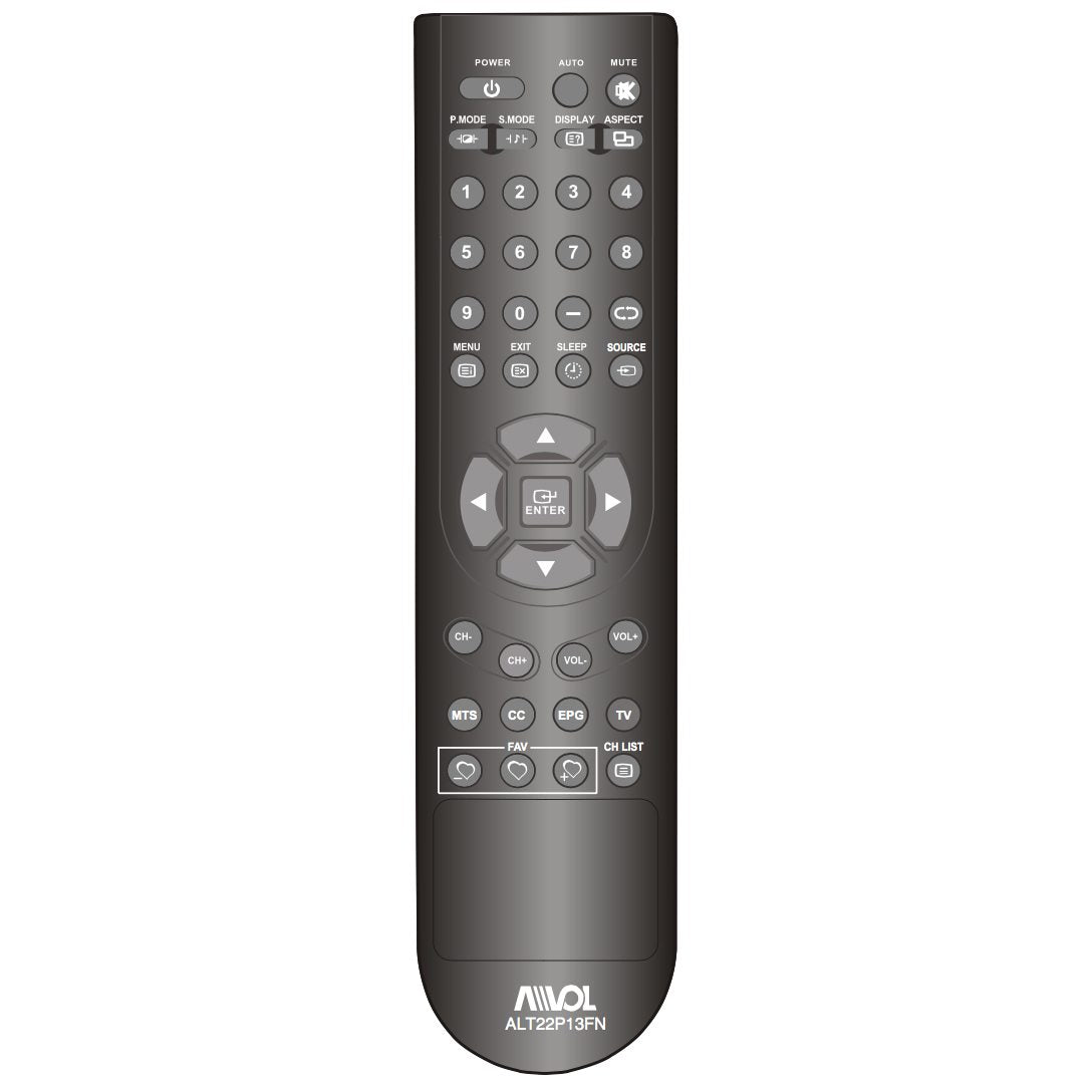 Avol ALT22P13FNRM TV Remote Control