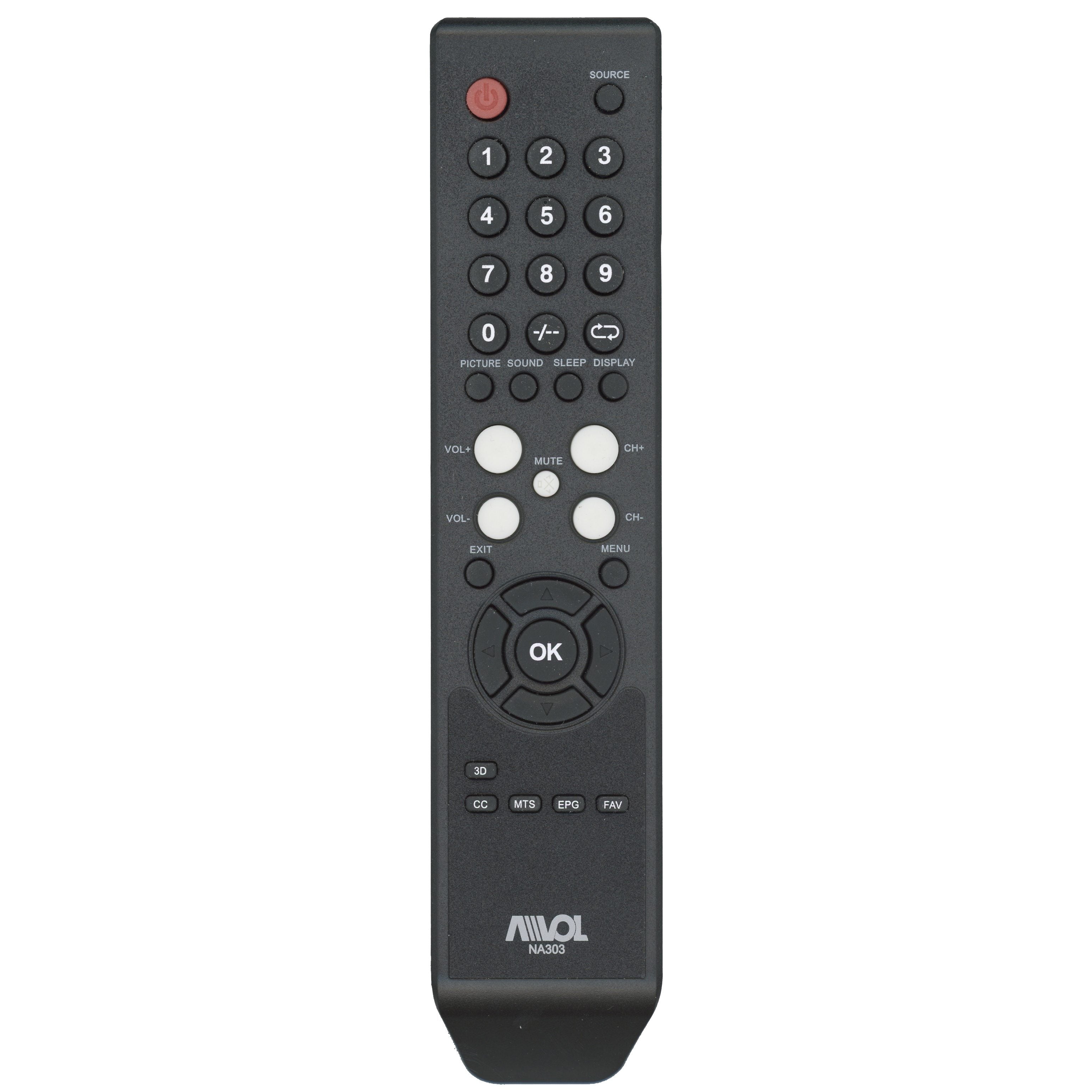 Avol NA303 TV Remote Control