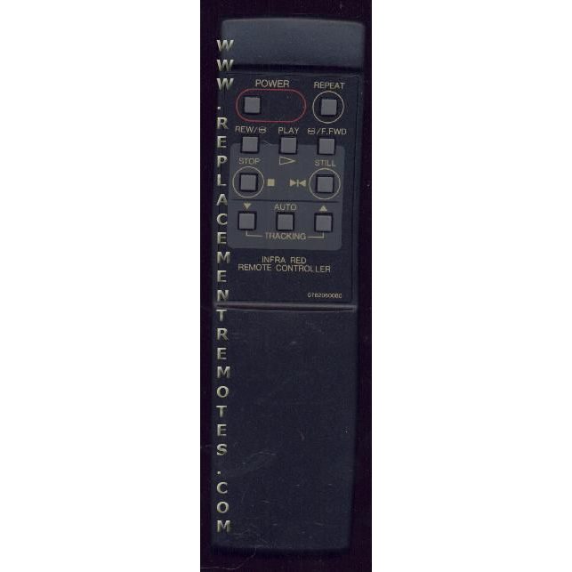 Broksonic 0762060080 VCR Remote Control