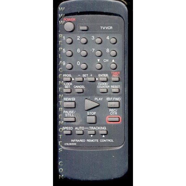 Broksonic 076L064040 TV/VCR Remote Control