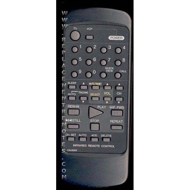 Broksonic 076L065020 TV/VCR Remote Control