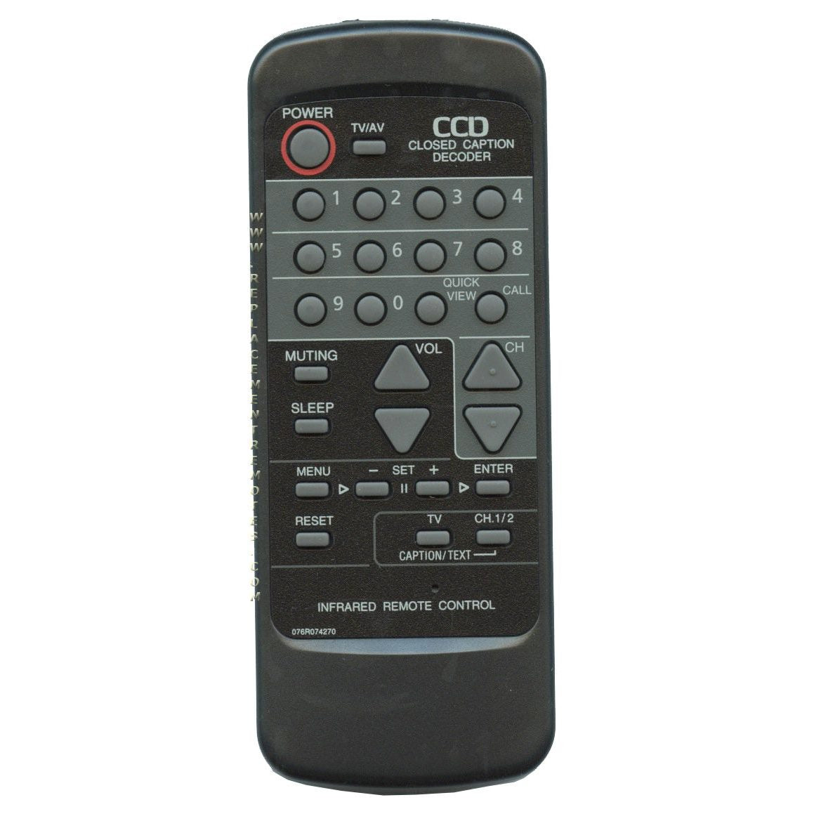 Broksonic 076R074270 TV/DVD Remote Control