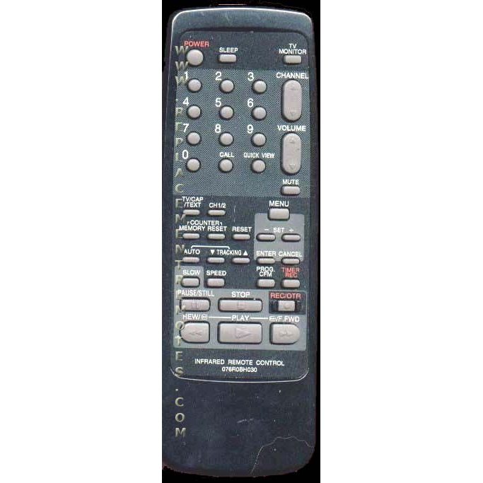 Broksonic 076R0BH030 TV/VCR Remote Control