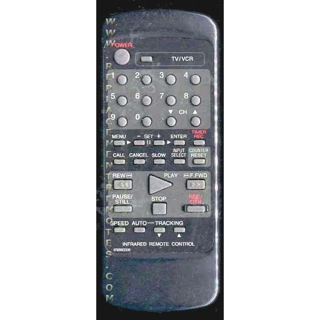 Broksonic 076R0CE030 TV/VCR Remote Control