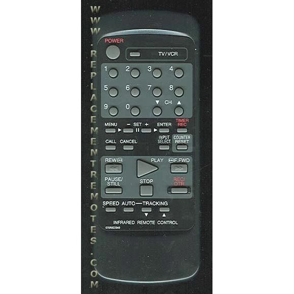 Broksonic 076R0CE040 VCR Remote Control