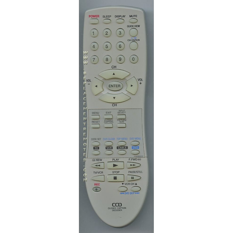 Broksonic 076R0KE030 TV Remote Control