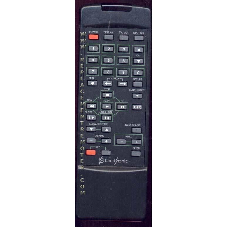 Broksonic BROK001 TV/VCR Remote Control