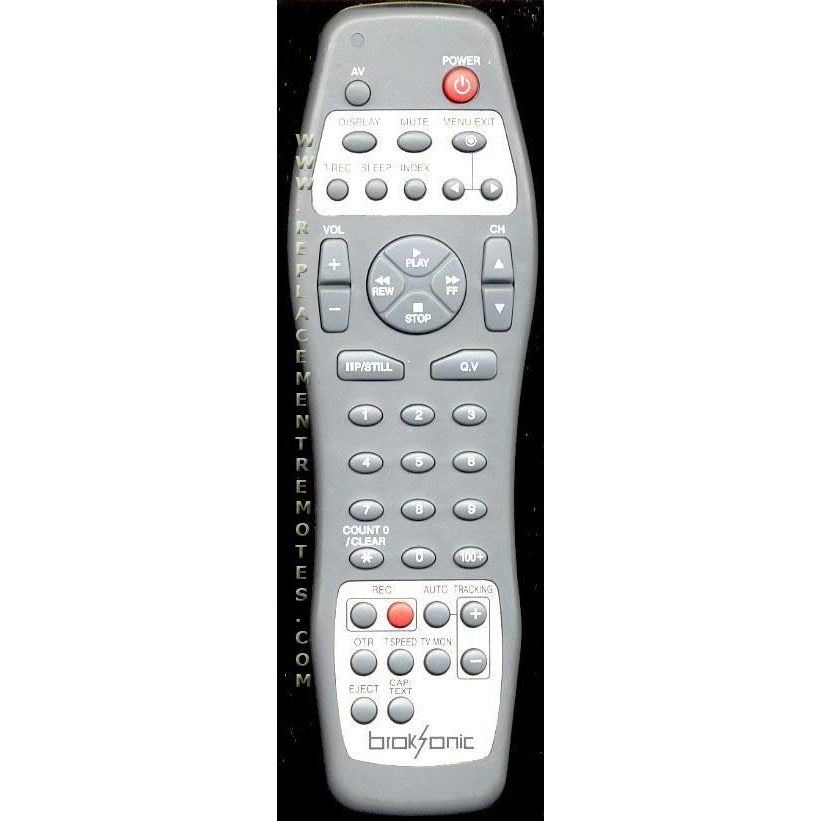 Broksonic BROK02 VCR Remote Control