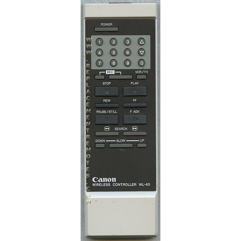 Canon WL40 VCR Remote Control