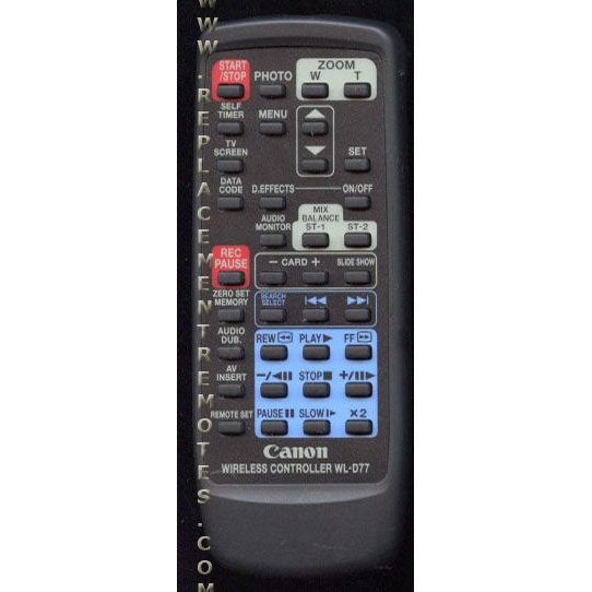 Canon WLD77 Video Camera Remote Control