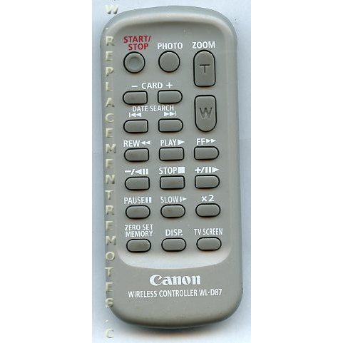 Canon WLD87 Video Camera Remote Control