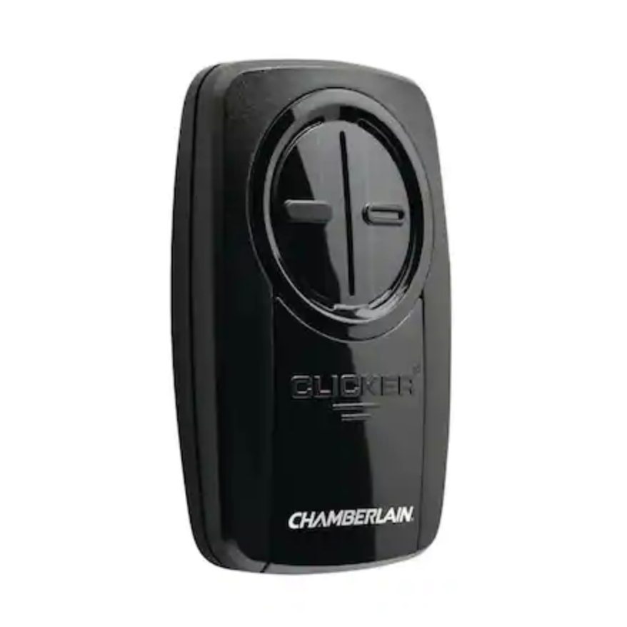 Chamberlain KLIK5U-BK2 Universal Clicker with Learn button Garage Door Opener Remote Control