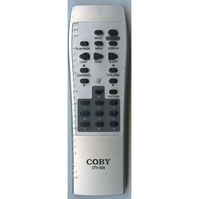 Coby CTV555 Audio Remote Control