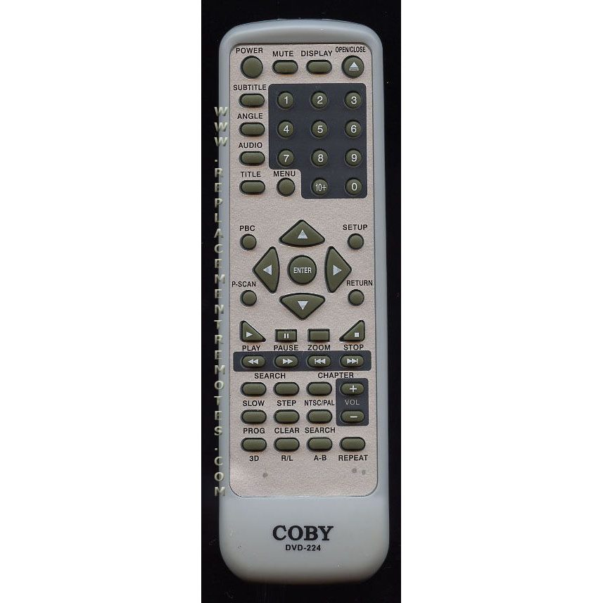 Coby DVD224 DVD Remote Control