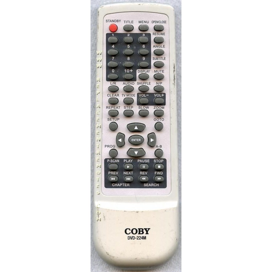 Coby DVD224MR DVD Remote Control