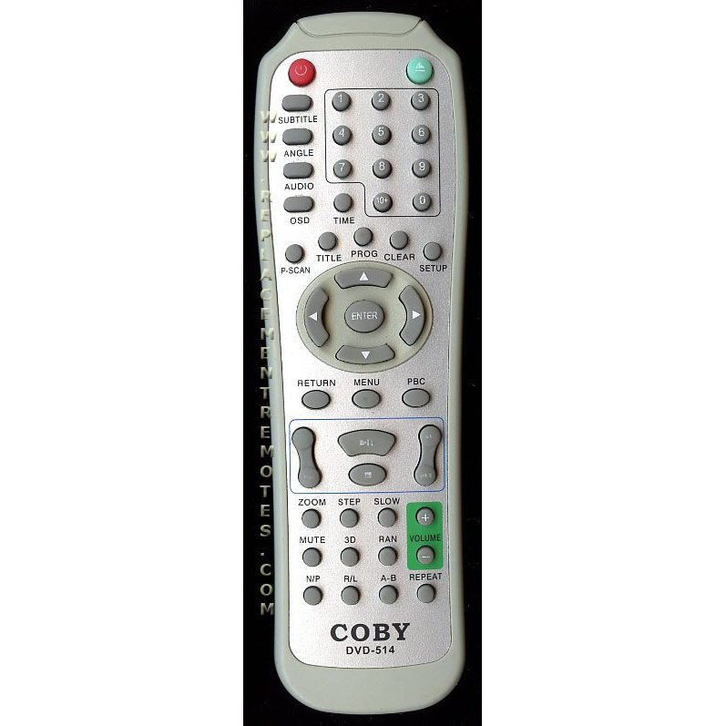 Coby DVD514 DVD Remote Control