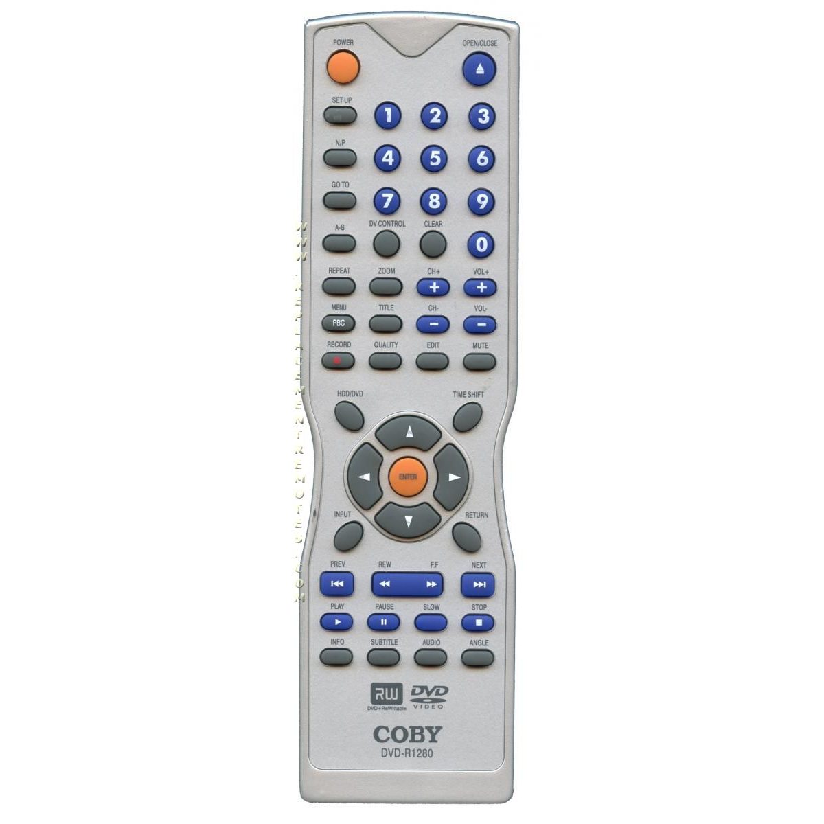 Coby DVDR1280 DVDR Remote Control