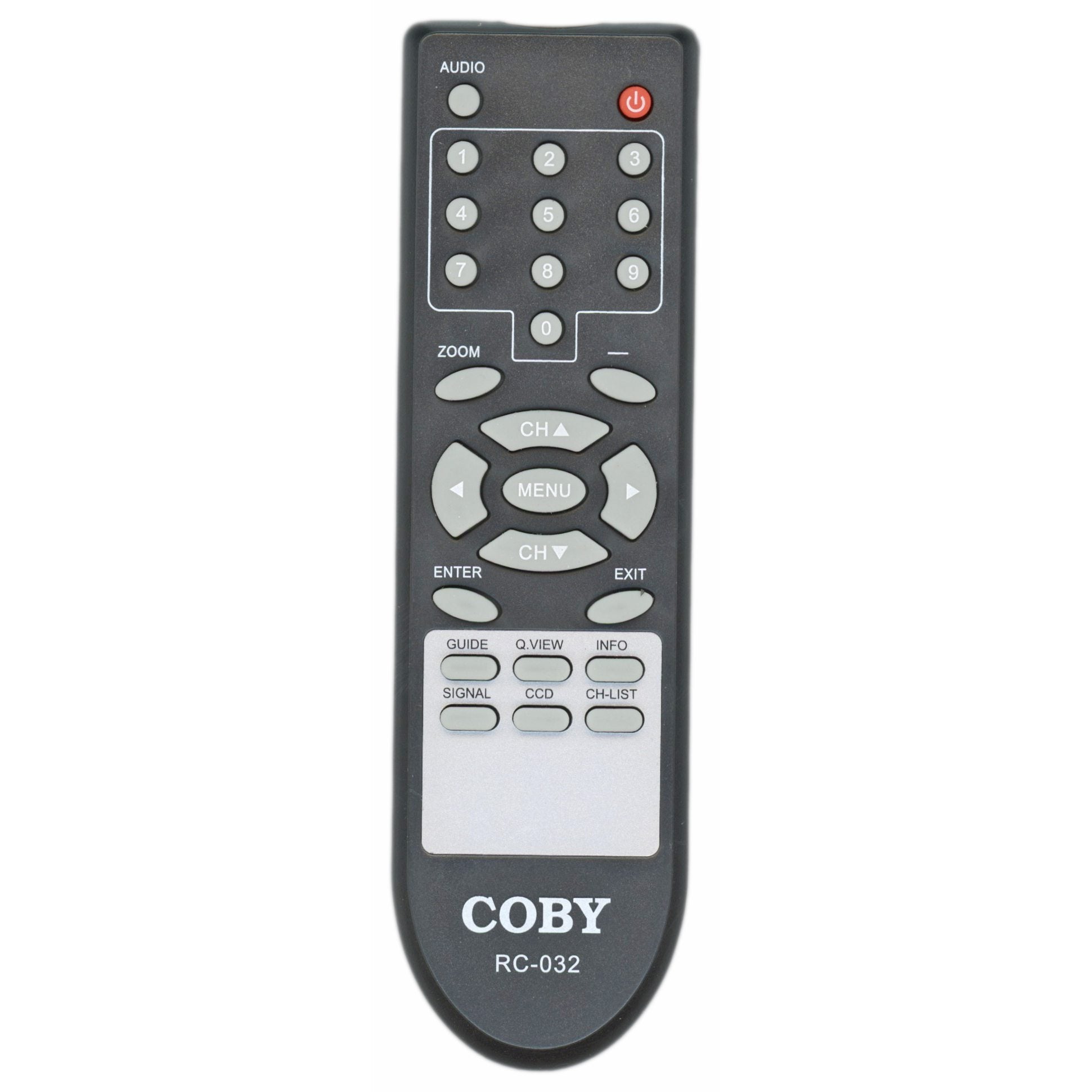 Coby RC032 Digital TV Tuner Converter Remote Control