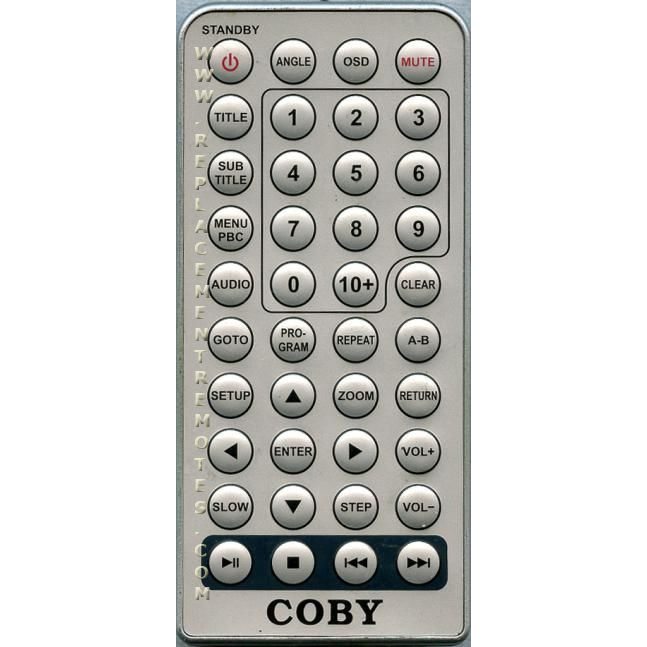 Coby RCNN43 DVD Remote Control