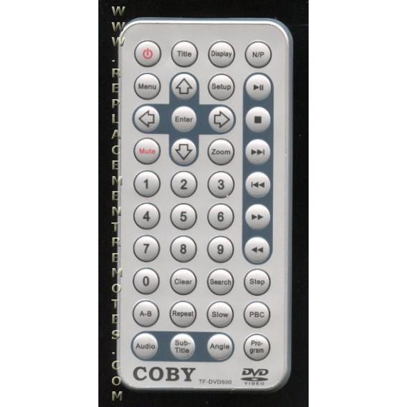 Coby TFDVD5000 DVD Remote Control