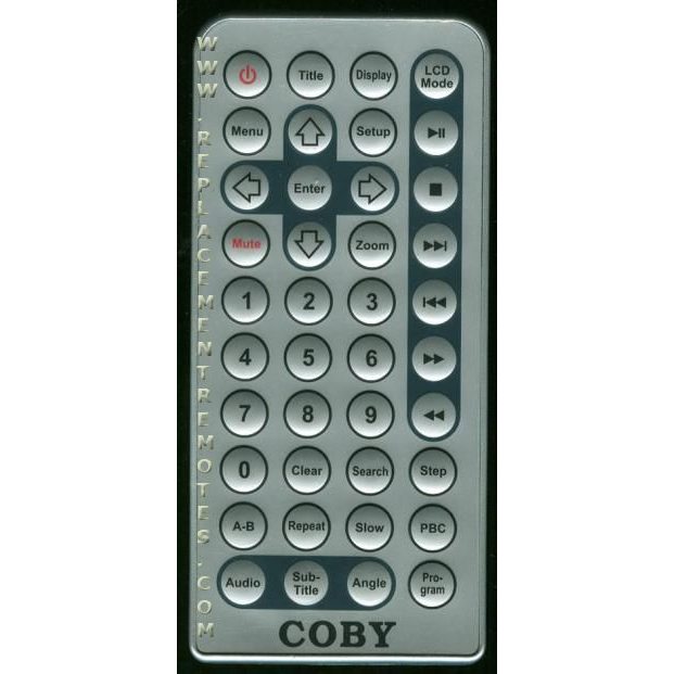 Coby TFDVD501 DVD Remote Control